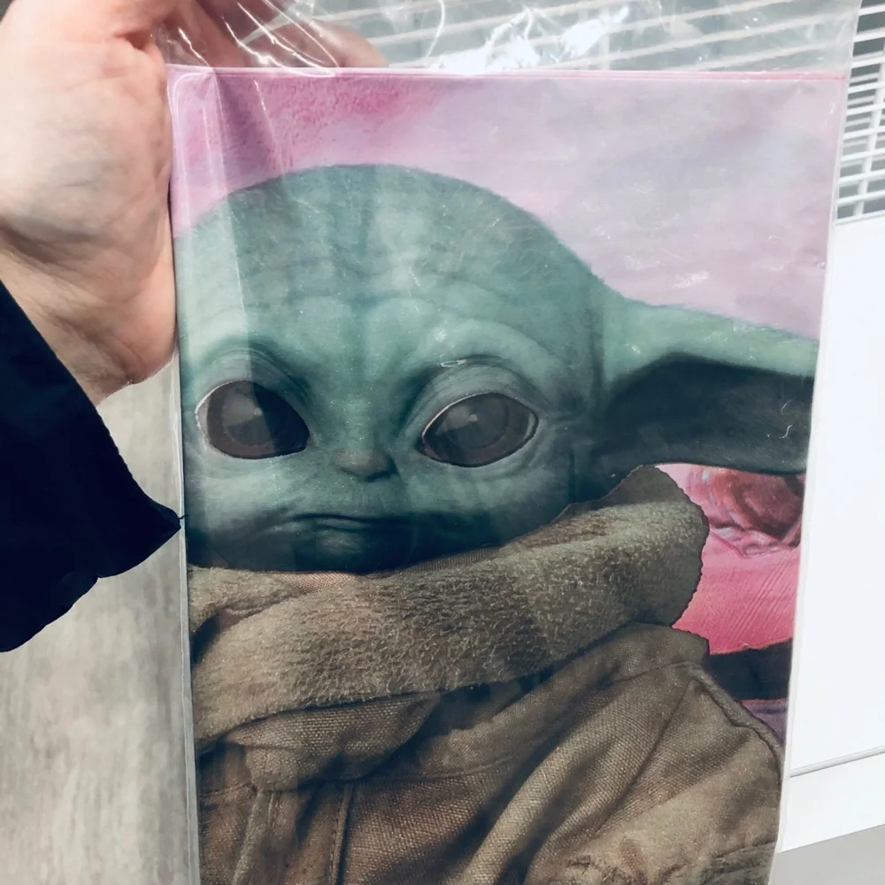 🎈$4🎈NEW Star Wars The Mandalorian Baby Yoda Plastic Table Cover 54” x 96”